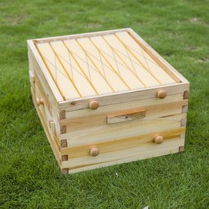 Tổ Ong Dòng Chảy Tự Động <span class=keywords><strong>Bee</strong></span> Tổ Ong Hộp Kit Cấp Thực Phẩm Nghề Nuôi Ong Nhà Bằng Gỗ Với 7Pcs Mật Ong Dòng Chảy Khung Cho Nghề Nuôi Ong - Product Image 6