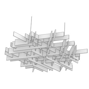Paneles Acústicos Ignífugos de Fibra de Poliéster Ecológicos con Diseño Visual 3D Kustar E para Uso en Hoteles y Escuelas, Tamaño Personalizado, 108 Colores - Product Image 2