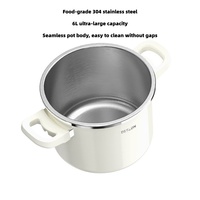 Casserole à pression certifiée de qualité OEM en acier inoxydable 304 non toxique, emballée dans un coffret cadeau coloré