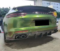 Kit carrosserie en fibre de carbone de haute qualité, style d'usine, pour Porsche Panamera 971 GTS, comprenant un becquet avant, des jupes latérales et un diffuseur arrière