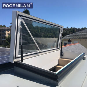 ROGENILAN Fenêtre de toit motorisée en aluminium à rupture de pont thermique, double vitrage Low-E, pour extérieur, Dachfenster - Product Image 1