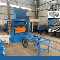 Machine semi-automatique de fabrication de briques en béton, machine de formage de blocs de briques creuses en ciment, machine de fabrication de briques contrôlée par PLC