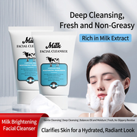 Nettoyant visage moussant laiteux, contrôle du sébum, affinant les pores, soin de la peau pour hommes et femmes
