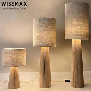 WISEMAX MUEBLES Wabisabi Lámpara de pie de tela de estilo moderno E27 Base de luz LED para el hogar Sofás Corner <span class=keywords><strong>Cafe</strong></span> Decor Lámpara de pie - Product Image 3