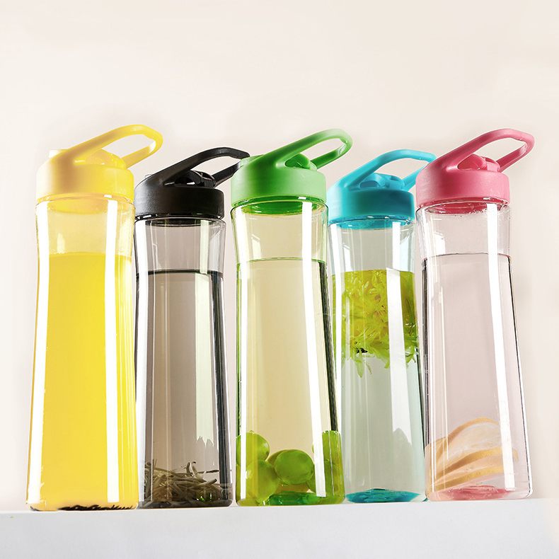 Outdoor Large Capacity Sports Water Bottle Colorful Plastic Water Bottle Custom Advertisement Water Bottle