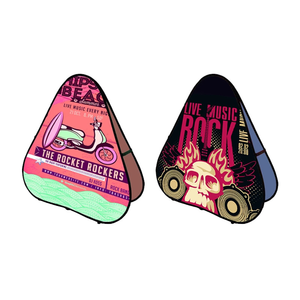 Hot bán ngoài trời bật lên ra một khung a-frame biểu ngữ tùy chỉnh gấp vải hình bầu dục ngang - Product Image 4