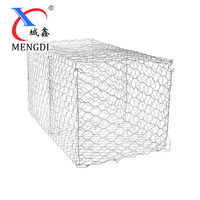 Paniers gabions en fil de fer galvanisé 60x80mm, grillage pour mur de soutènement en pierre, clôture de gabion, forme de trou hexagonal découpée et pliée