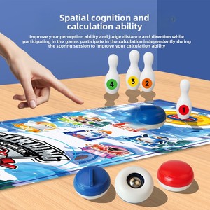 Jeu de boules de curling de table pour enfants, défi interactif parent-enfant, bowling et football de bureau - Product Image 3
