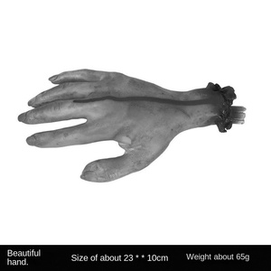 Décoration d'Halloween Heersan, citrouille d'horreur, maison hantée, mains ensanglantées réalistes, parties du corps brisées, plastique non toxique, modèle pour adultes - Product Image 6