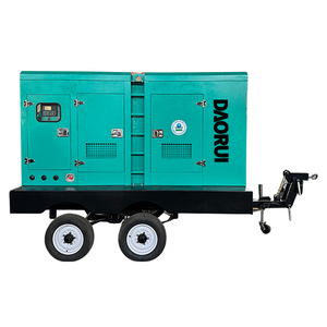 Groupe électrogène diesel silencieux portable sur remorque haute vitesse 20 kVA 30 kVA 50 kVA 80 kW 100 kW - Product Image 5