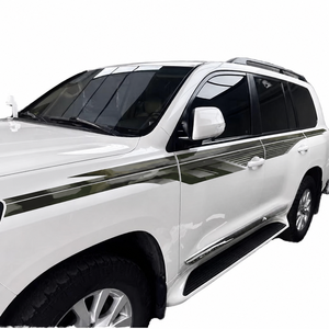Kit Adesivi Sportivi per Carrozzeria <span class=keywords><strong>Auto</strong></span>, Strisce Decorative Rosse e Nere in Vinile per SUV, Decalcomanie Grafiche Laterali Impermeabili, Set Completo per Esterni <span class=keywords><strong>Auto</strong></span> - Product Image 3