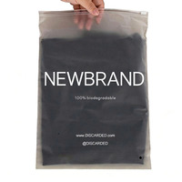 Pochettes personnalisées avec votre logo, en plastique recyclé, givrées, pour vêtements, sacs d'expédition, sacs d'emballage pour vêtements, sacs en plastique avec fermeture éclair