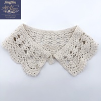 Col en crochet de coton fait main, appliques détachables, col ajouré pour femmes, enfants, robe, chemise, accessoires vestimentaires
