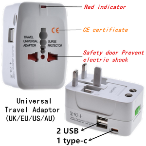Adaptador de Viaje Universal Nuevo, <span class=keywords><strong>USB</strong></span>-<span class=keywords><strong>C</strong></span> <span class=keywords><strong>a</strong></span> <span class=keywords><strong>USB</strong></span>-<span class=keywords><strong>A</strong></span>, Carga Rápida PD3.0 GaN con Salida de CA para Computadoras Portátiles y Teléfonos Móviles - Product Image 4