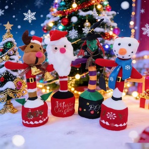 Jouet en peluche électrique Cactus parlant, chantant et dansant pour Noël, Halloween et les fêtes – Produit de divertissement - Product Image 1