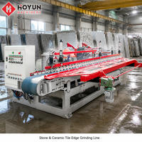 Machine à polir les bords de pierre Hoyun, type humide, multi-têtes, pour dalle de granit, bord bullnose, certifiée CE