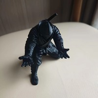 Porte-stylo créatif en forme de samouraï, style anime japonais ninja, organiseur de bureau en plastique, papeterie de bureau