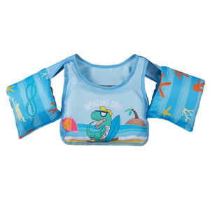 <span class=keywords><strong>Gilet</strong></span> de flottabilité gonflable pour enfants, unisexe, avec manches et brassards, adapté aux nageurs débutants - Product Image 6