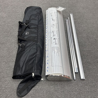 Support publicitaire en aluminium de luxe en forme de goutte d'eau 85x200cm, imprimé sur mesure, pour exposition, promotion, salon professionnel, bannière déroulante