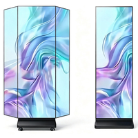 Pantalla LED para Póster, Señalización Digital de Alto Brillo y Exhibición de Video, Tótem LED para Publicidad y Marketing