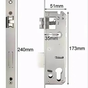 Qleung <b>Smart</b> <b>Lock</b> Body 3585 240mm x 173mm Universal Double Fast Double Active For Aluminum Door - Product Image 1