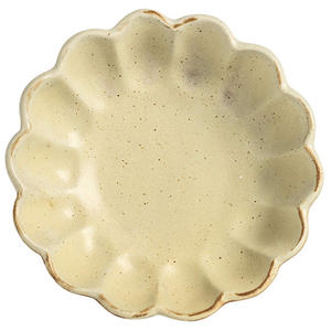 Porselen yemek Nordic plaka Vintage seramik kase Petal şekilli seramik tabak - Product Image 1