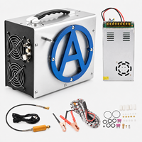 Compresseur d'air portable haute pression 4500psi 300bar 30mpa 12V/110V/220V sans huile, refroidi par air, pour paintball, chasse, PCP, mini-bouteille de plongée