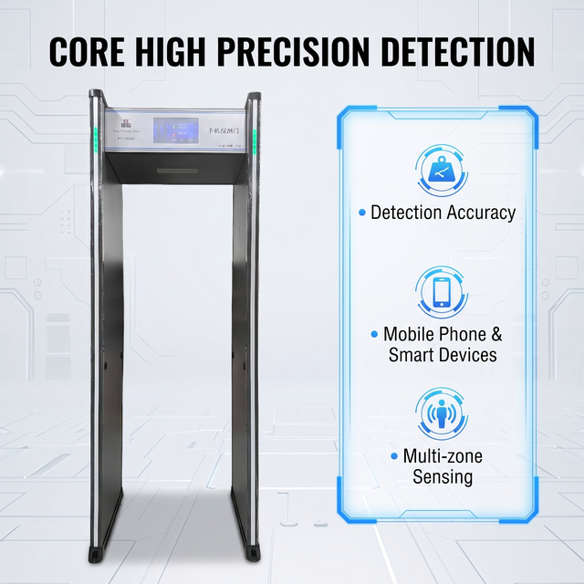 10 Inch Display High-Sensitivity Mobile Phone Detection Security Metal Detector Gate Electronic Devices Screening