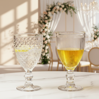 Verre à vin Hxglass Nordic Embossing 300ml 10oz, gobelet, verre à champagne pour hôtel, restaurant, verre personnalisé pour les faveurs de mariage