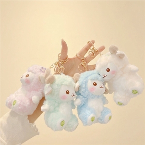Llavero <span class=keywords><strong>de</strong></span> oveja <span class=keywords><strong>de</strong></span> peluche suave personalizado con patrón <span class=keywords><strong>de</strong></span> trébol, venta al por mayor, bonito colgante <span class=keywords><strong>de</strong></span> <span class=keywords><strong>cordero</strong></span> <span class=keywords><strong>de</strong></span> peluche para mochilas y bolsas <span class=keywords><strong>de</strong></span> regalo - Product Image 2