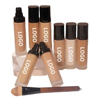 Vente en gros, maquillage longue durée, imperméable, organique, rose végétalien mat, couverture complète, marque privée, fond de teint liquide