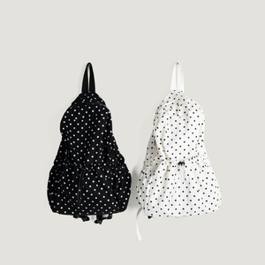 New style retro niche design polka dot simple <b>backpack</b> trendy, lightweight, travel bag <b>with</b> large capacity for girls - Product Image 4