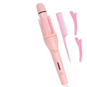 Rizador de Pelo de Cerámica con Carga USB, Temperatura Ajustable, Rotación Automática, Plancha de Rizado, Uso en Hoteles, Pantalla LED - Product Image 2