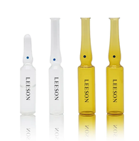 Ampoules d'injection médicale en verre ambiant plat clair 1ml 2ml 3ml 5ml bocaux durables emballés dans des cartons