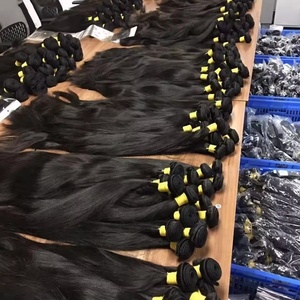 批发生双拉印度头发100% 角质层对齐人发生供体体波生发束供应商 - Product Image 6