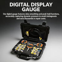Kit de test hydraulique numérique haute précision Hangood pour pièces d'excavatrices CAT Komatsu Volvo, outils de diagnostic