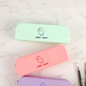 <b>Large</b> Capacity Silicone Zippered Pencil Case Water Leak Resistant Pen <b>Box</b> Novelty Kids' <b>Gift</b> - Product Image 3