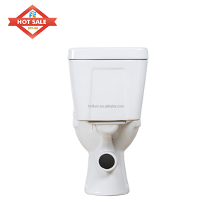 Nouveau design moderne <span class=keywords><strong>P</strong></span>-Trap deux pièces en céramique à double chasse d'eau toilette sanitaire en céramique blanche montée au sol pour salle de bain - Product Image 4