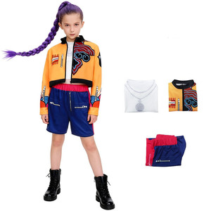 Disfraz de Cosplay de <span class=keywords><strong>Anime</strong></span> Kpop Demon Hunter para Niñas, Conjuntos de <span class=keywords><strong>Ropa</strong></span> Estilo Niña, <span class=keywords><strong>Ropa</strong></span> para Actuaciones Escénicas Infantiles - Product Image 2