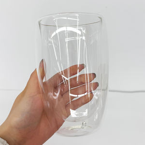 Vente en gros de tasses à café en verre borosilicate transparent de haute qualité, pré-percées, de 15 oz, pour la création de globes de neige avec paillettes DIY - Product Image 2