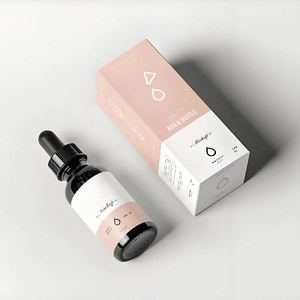 Factory Luxury Embossed Logo <b>Paper</b> Box Cosmetic Skincare Essential Oil Packaging Cardboard Boxes for Packaging - Product Image 2