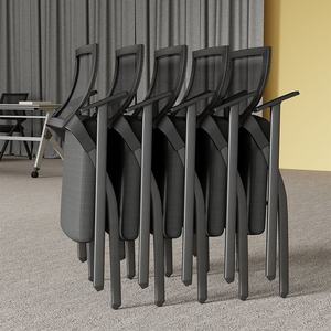 Conference Room Mesh Training Chair Adjustable Folding Armrest Meeting Study <strong>Writing</strong> Pad <strong>Tablet</strong> Office Chair - Product Image 3
