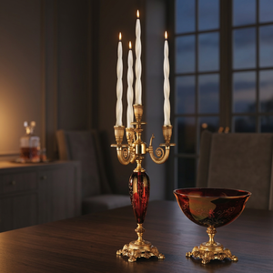 <b>Brass</b> Nickel Plated Handmade Christmas <b>Candle</b> <b>Holder</b> - Product Image 2