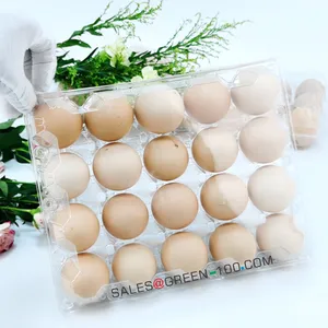 20PCS卵包装トレイ卵カートン包装箱ブリスター包装透明プラスチック