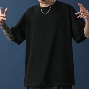 Vente en gros Streetwear homme avec logo personnalisé T-shirts vintage en vrac T-shirt vierge surdimensionné 100% coton - Product Image 4