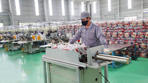 Gants de travail légers et respirants en fil de coton 100% tissé doux, avec poignet élastique, réutilisables, pour travaux de couture, sécurité légère, Vietnam HH.GTM.CTN - Product Image 6