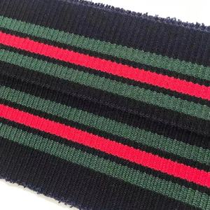 Venta al por mayor precio de fábrica personalizado respetuoso del medio ambiente lana invierno primavera gran oferta productos collares rayas gruesas Color costilla puños de punto - Product Image 5