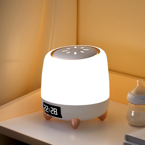 Rabbit Shape Night Light With Digital <b>Clock</b> USB Rechargeable <b>Bedside</b> Lamp For Baby Feeding And Bedroom Ambiance - Product Image 4