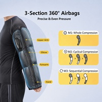 Masajeador Portátil Inteligente Inalámbrico de Compresión de Aire para Brazo y Mano con Control Remoto para Relajación Muscular