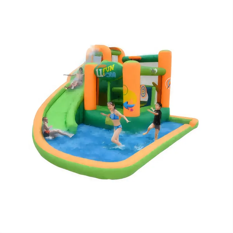 Commercial lake inflatable pool water slides for inground